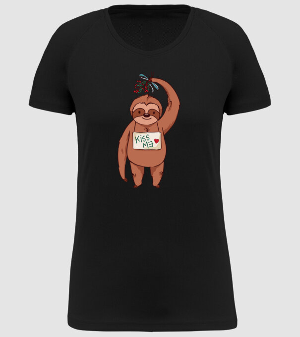 Leneș model negru pe tricou
