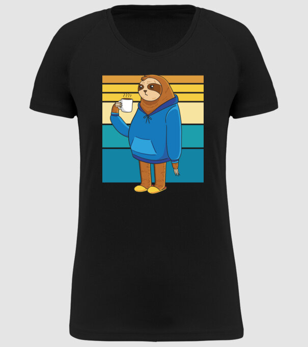 Leneș model negru pe tricou