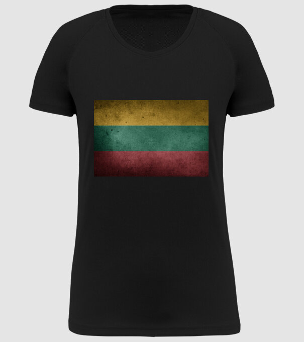 LITHUANIA model negru pe tricou