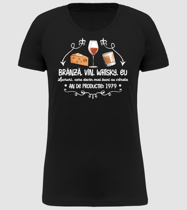 Lucruri, care devin mai buni cu vârsta 1979 45 de ani model negru pe tricou