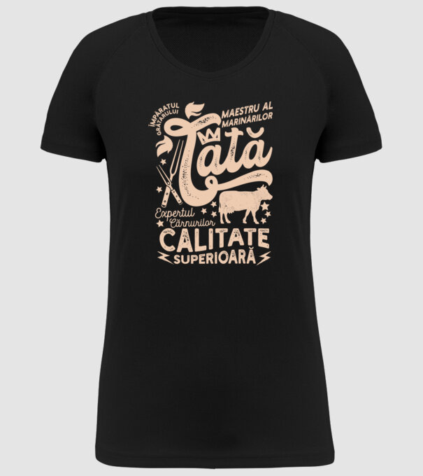 Împăratul grătarului, maestru al marinărilor, expertul cărnurilor - tată - Calitate superioară model negru pe tricou