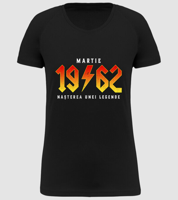 Martie - 1962 - nașterea unei legende model negru pe tricou