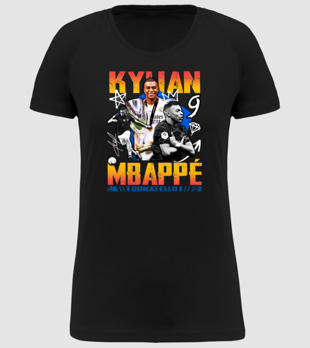 Mbappé tribute model negru pe tricou
