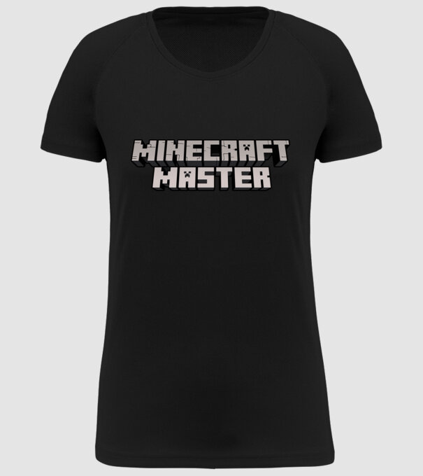 Minecraft Master model negru pe tricou
