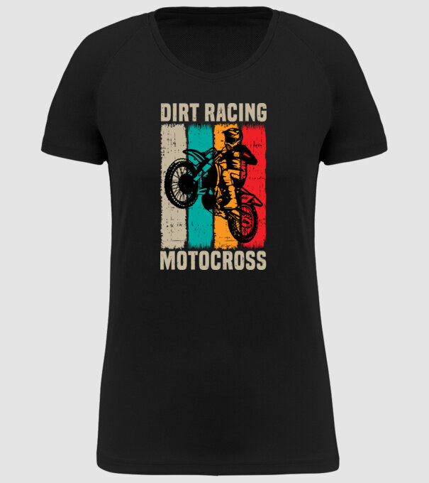 motocross model negru pe tricou