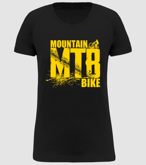 MTB model negru pe tricou