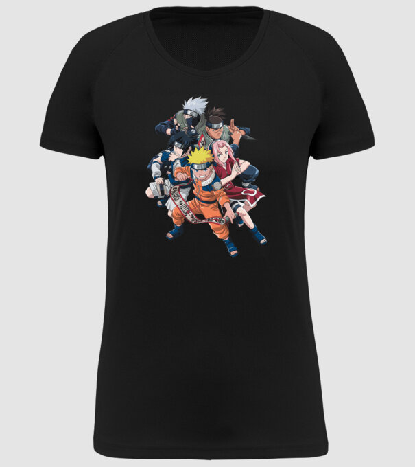 NARUTO model negru pe tricou