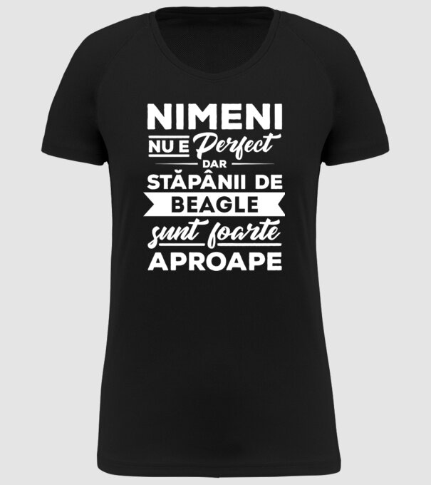 nimeni nu e perfect, dar stăpânii de beagle sunt foarte aproape model negru pe tricou