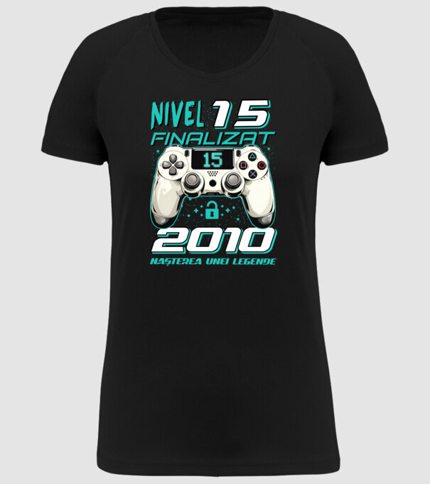 Nivel finalizat 15 2010 model negru pe tricou