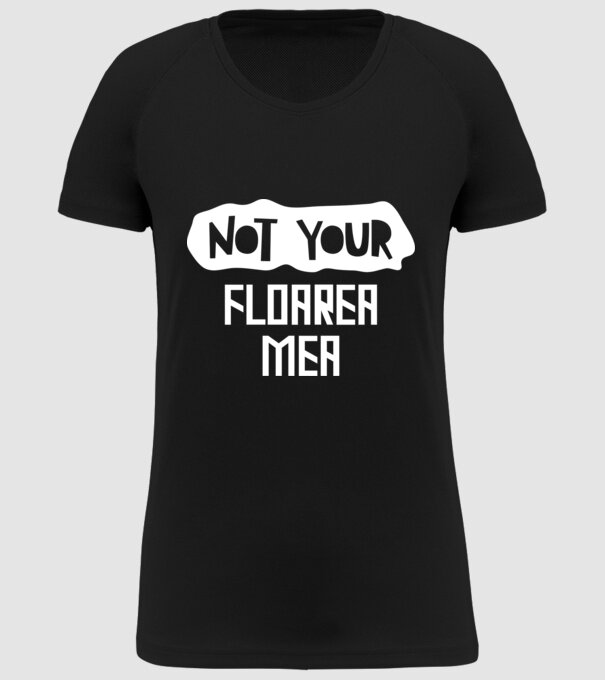not your ... floarea mea model negru pe tricou