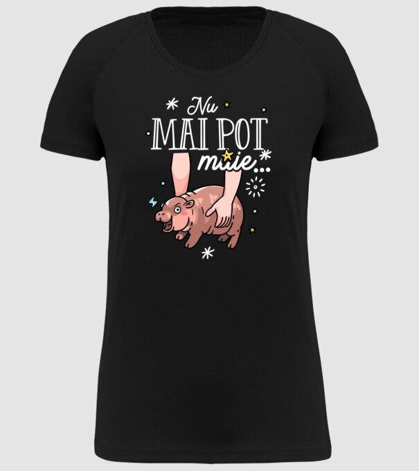 Nu mai pot muie... model negru pe tricou