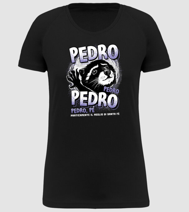 PEDRO PEDRO PEDRO model negru pe tricou