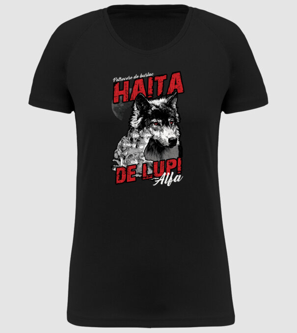 Petrecere de burlac - haită de lupi masculi alfa model negru pe tricou