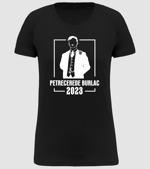 Petrecere de burlac model negru pe tricou