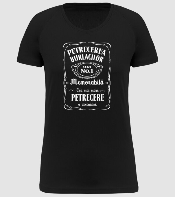 petrecerea burlacilor - memorabilă - cea mai mare petrecere a deceniului model negru pe tricou