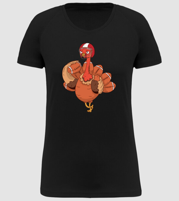 Player Turkey model negru pe tricou