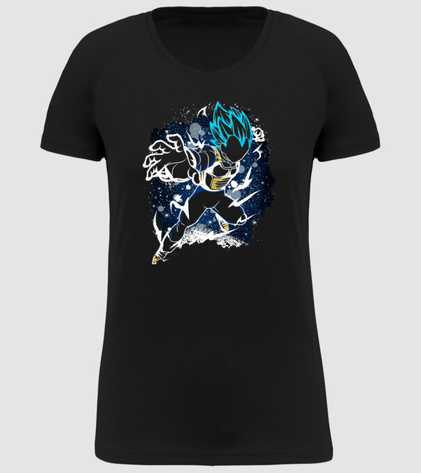 prince vegeta dragonball model negru pe tricou