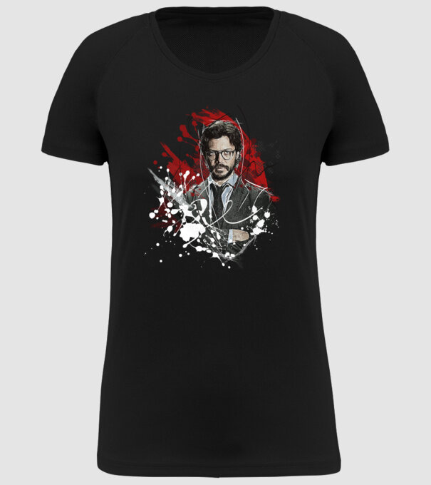 professor poster model negru pe tricou
