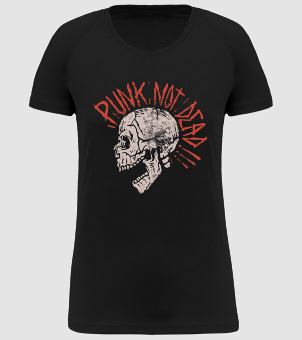 Punk Not Dead model negru pe tricou