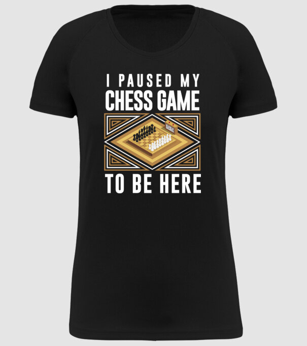 Pused my chess game model negru pe tricou