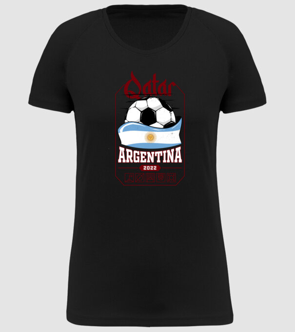 Qatar teams Argentina model negru pe tricou