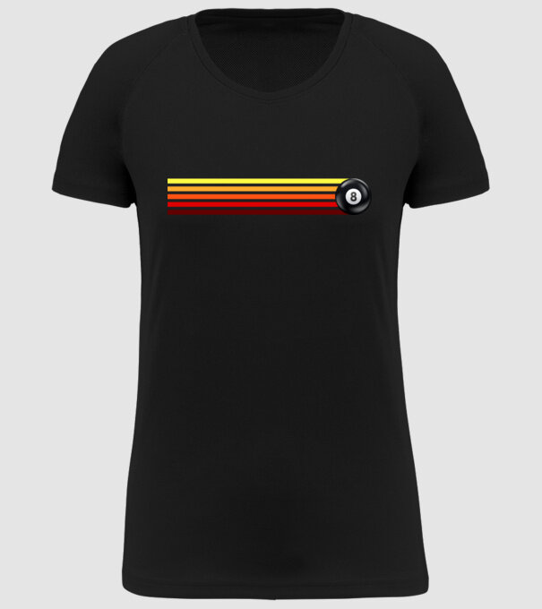 Retro - Vintage 8 ball 2 model negru pe tricou