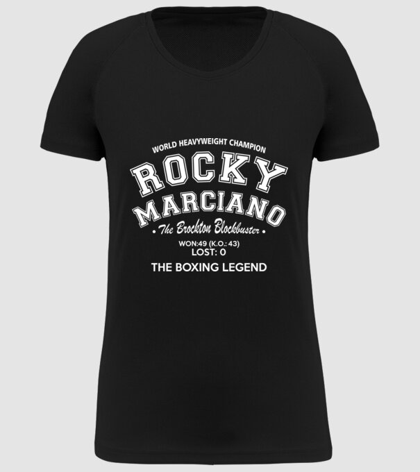 Rocky Marciano model negru pe tricou