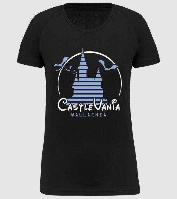 România CastleVania model negru pe tricou