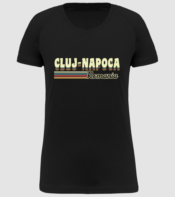 România Cluj-Napoca model negru pe tricou