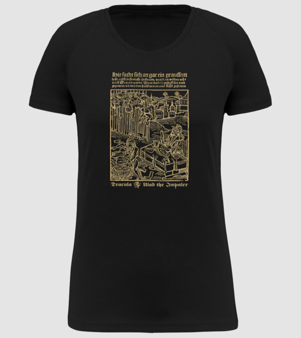 România Dracula model negru pe tricou