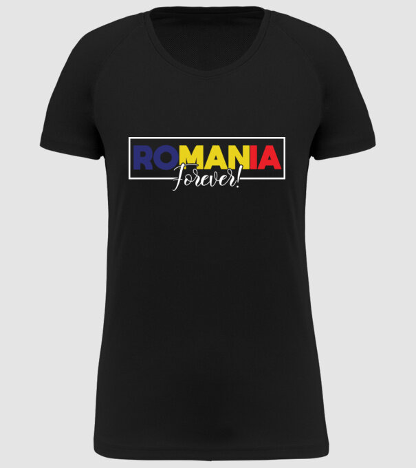 Romania forever model negru pe tricou