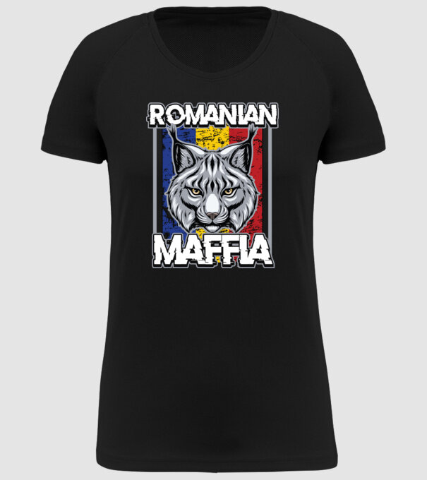 România maffia model negru pe tricou
