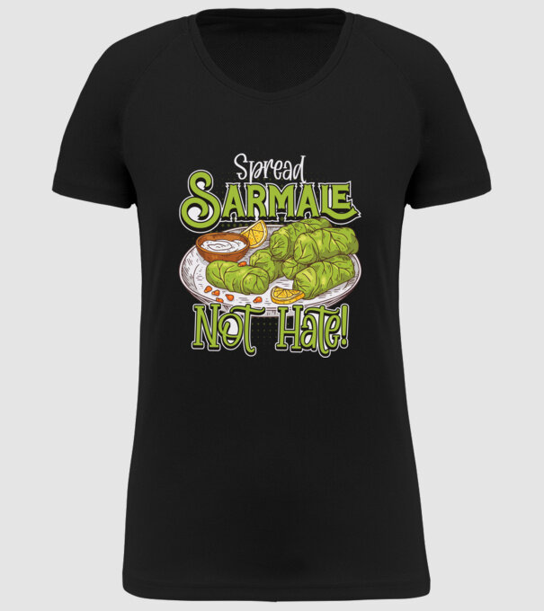 România Sarmale model negru pe tricou