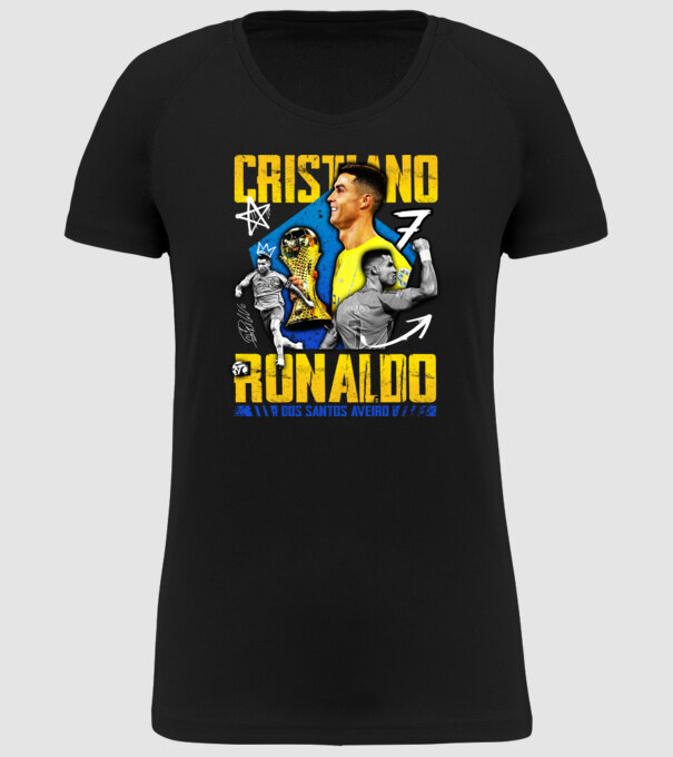 Ronaldo tribute model negru pe tricou