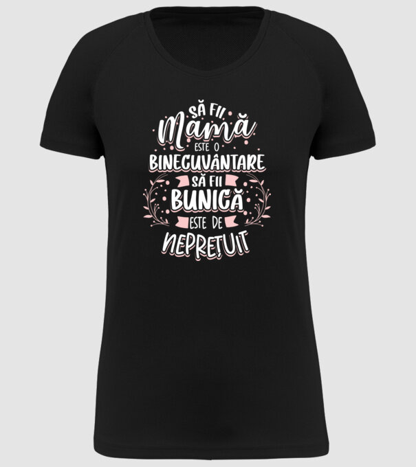 Să fii bunică este neprețuit model negru pe tricou