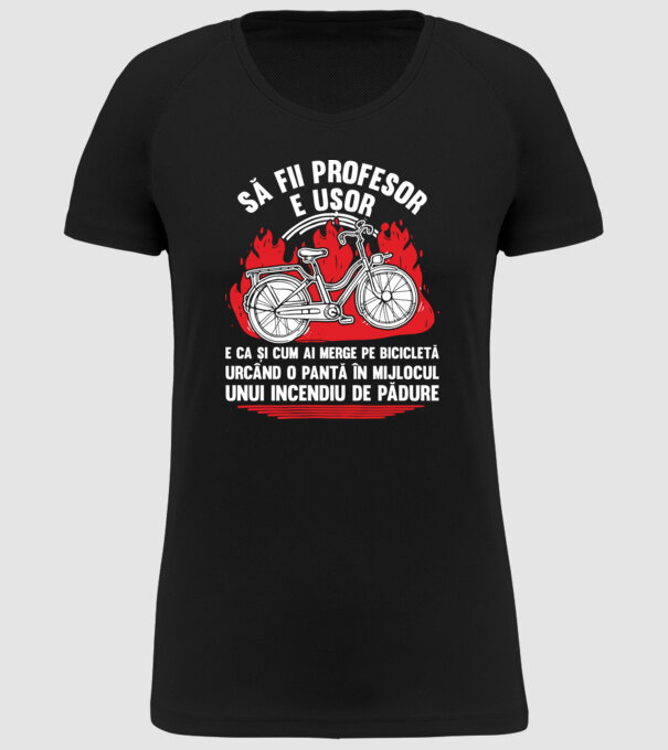 Să fii profesor e ușor model negru pe tricou