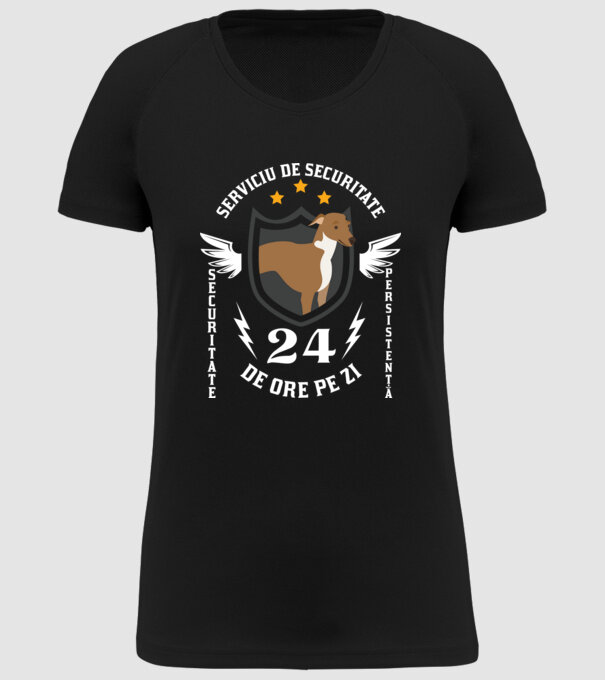 serviciu de securitate - securitate - persistență - 24 de ore pe zi model negru pe tricou