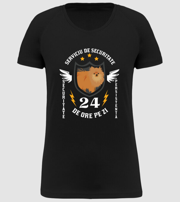 serviciu de securitate - securitate - persistență - 24 de ore pe zi model negru pe tricou