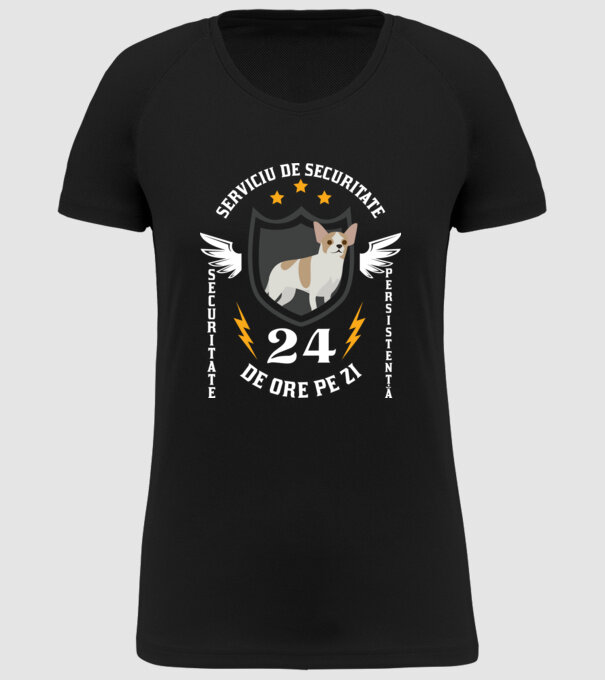 serviciu de securitate - securitate - persistență - 24 de ore pe zi model negru pe tricou
