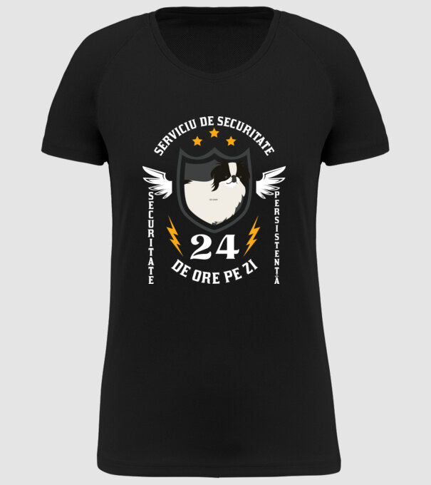 serviciu de securitate - securitate - persistență - 24 de ore pe zi model negru pe tricou