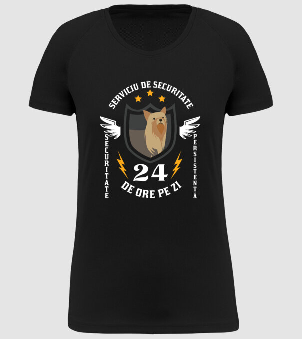 serviciu de securitate - securitate - persistență - 24 de ore pe zi model negru pe tricou