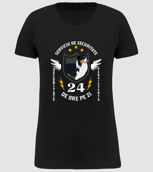serviciu de securitate - securitate - persistență - 24 de ore pe zi model negru pe tricou