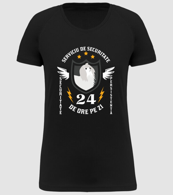 serviciu de securitate - securitate - persistență - 24 de ore pe zi model negru pe tricou
