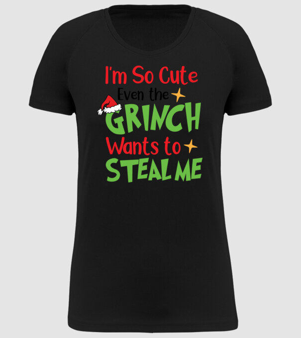 So cute Grinch model negru pe tricou