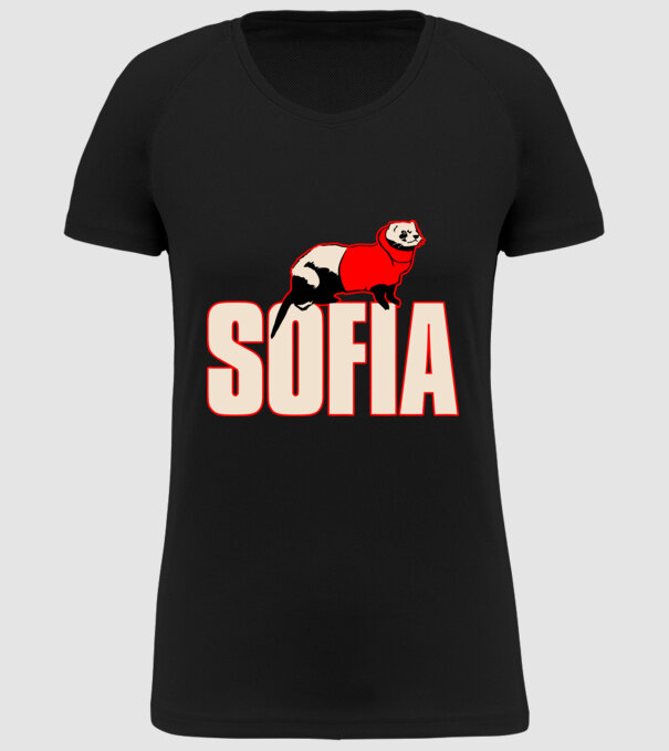 sofia la casa de papel model negru pe tricou