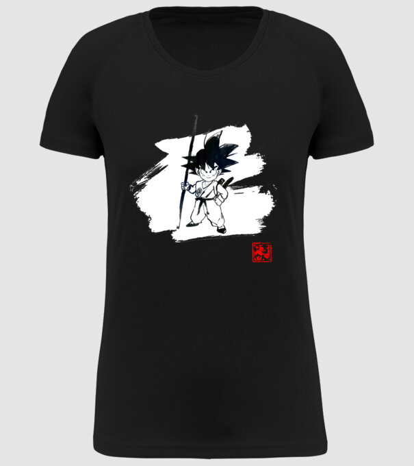son goku art model negru pe tricou