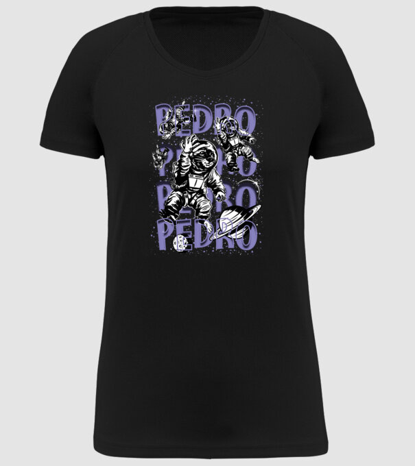 SPACE PEDRO model negru pe tricou