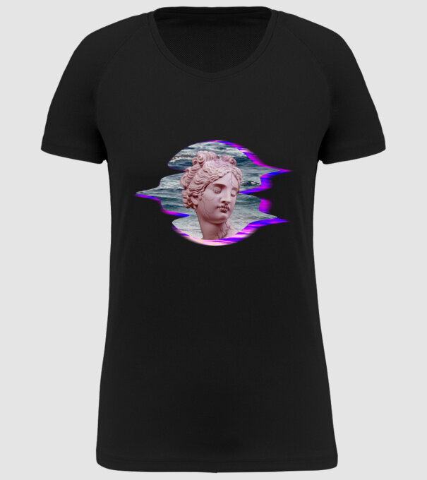 Statue model negru pe tricou