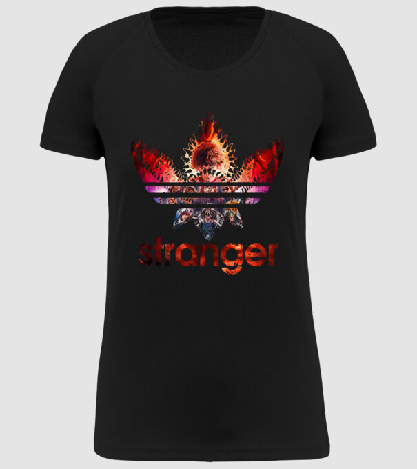 stranger logo poster model negru pe tricou