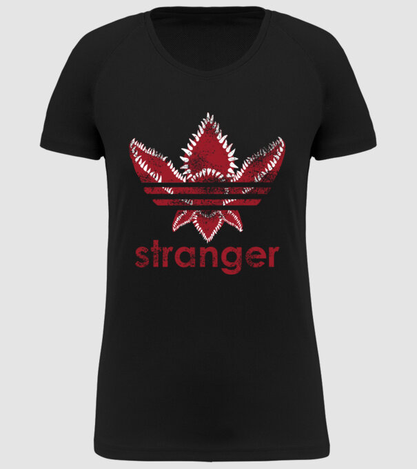 stranger things logo model negru pe tricou